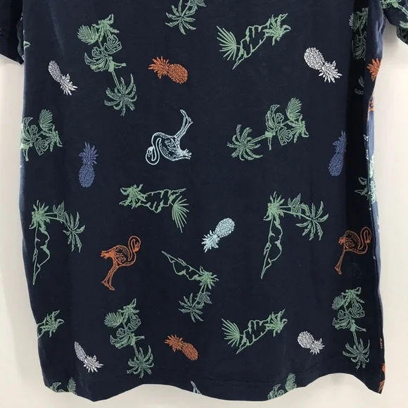 NEW Levis Top Dress Blues Shirt Tropical Print Palm Blue Size Medium - Picture 14 of 14